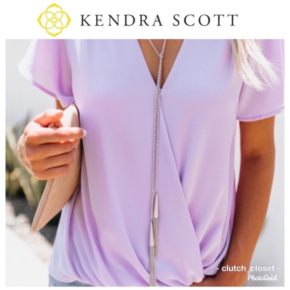 Kendra Scott Jewelry - KENDRA SCOTT Phara Lariat WHITE Matte Necklace